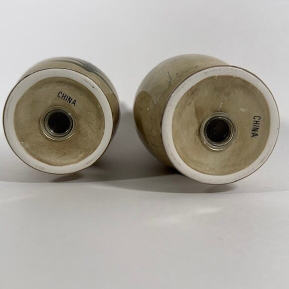 Tabletops Unlimited Bora Bora Salt & Pepper Shaker Set Palm Trees, Bamboo Edge - Picture 7 of 16